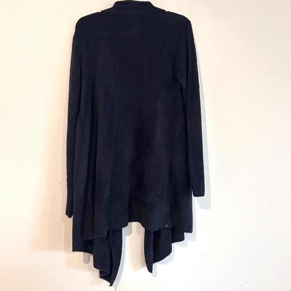 Barefoot Dreams Cardigan Sweater Sz L/XL Bamboo Chic Lite Black Cozy Knit - Picture 8 of 12